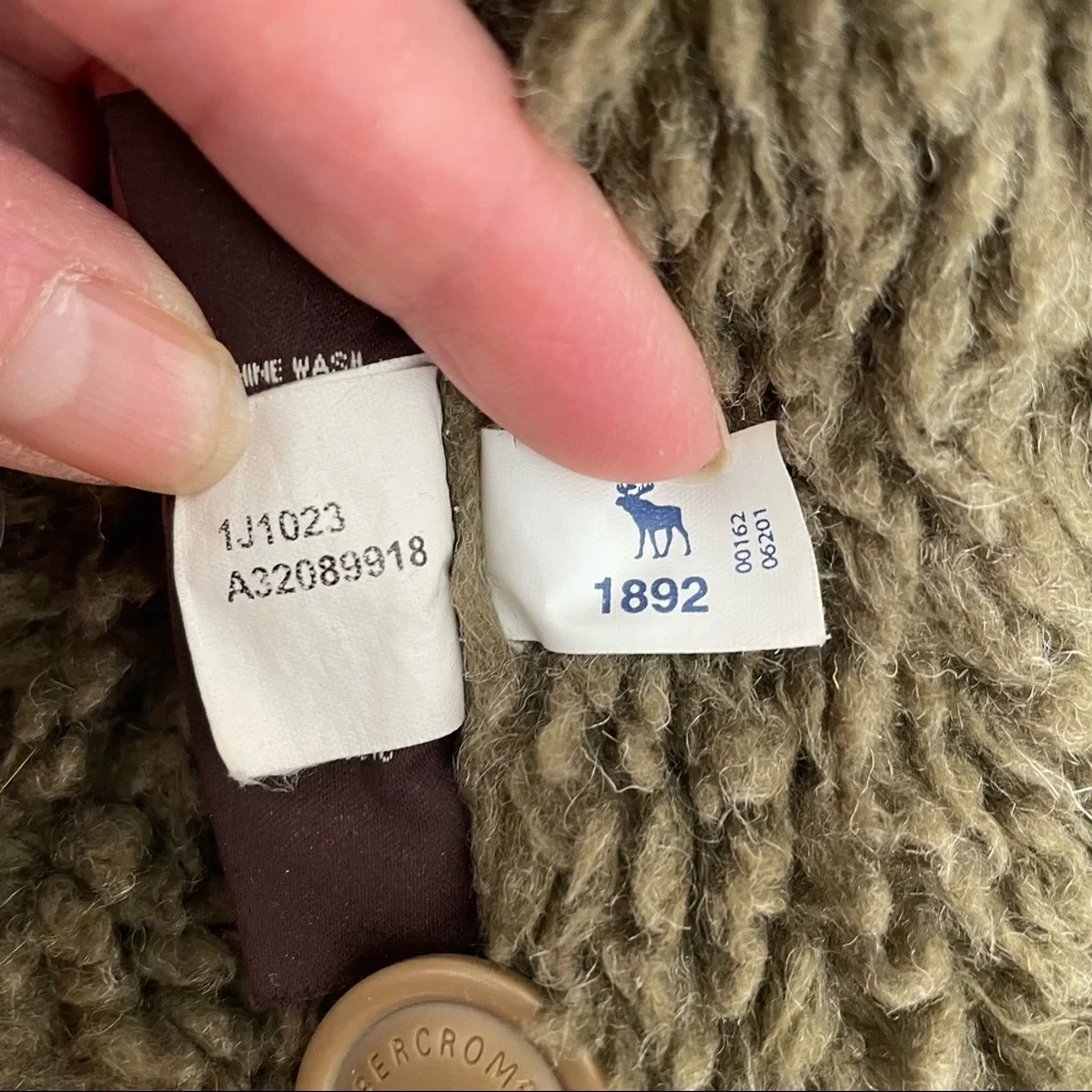 Vintage Abercrombie & Fitch Adirondack Sherpa Lined Work Jacket Coat Mens Medium - Picture 6 of 12